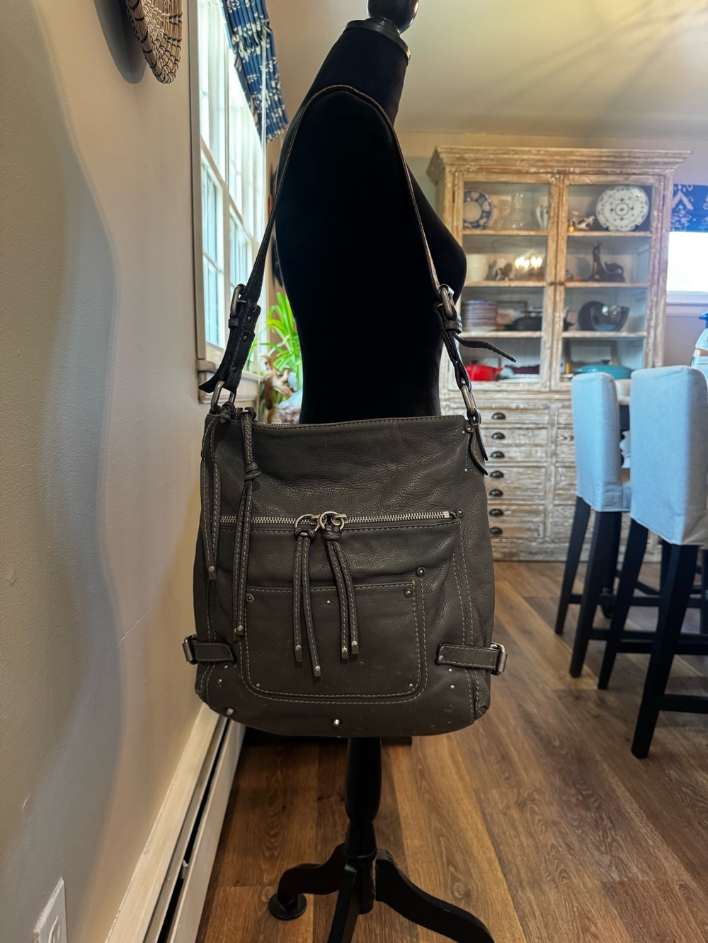 Vintage Y2K Chloé Paddington Gray Leather Hobo Shoulder Bag - Picture 11 of 15